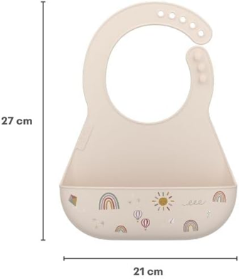 MEPAL babero de silicona con bolsillo 6-24 meses