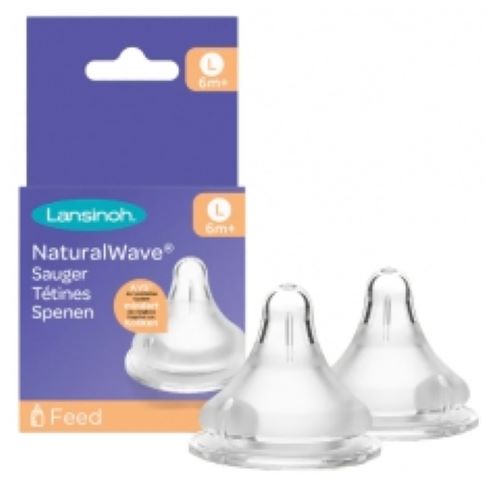 LANSINOH NaturalWave tetine pentru biberon 6m+