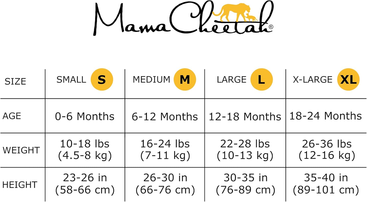 MAMA CHEETAH sac de dormit 0,5TOG x2 12-18 luni