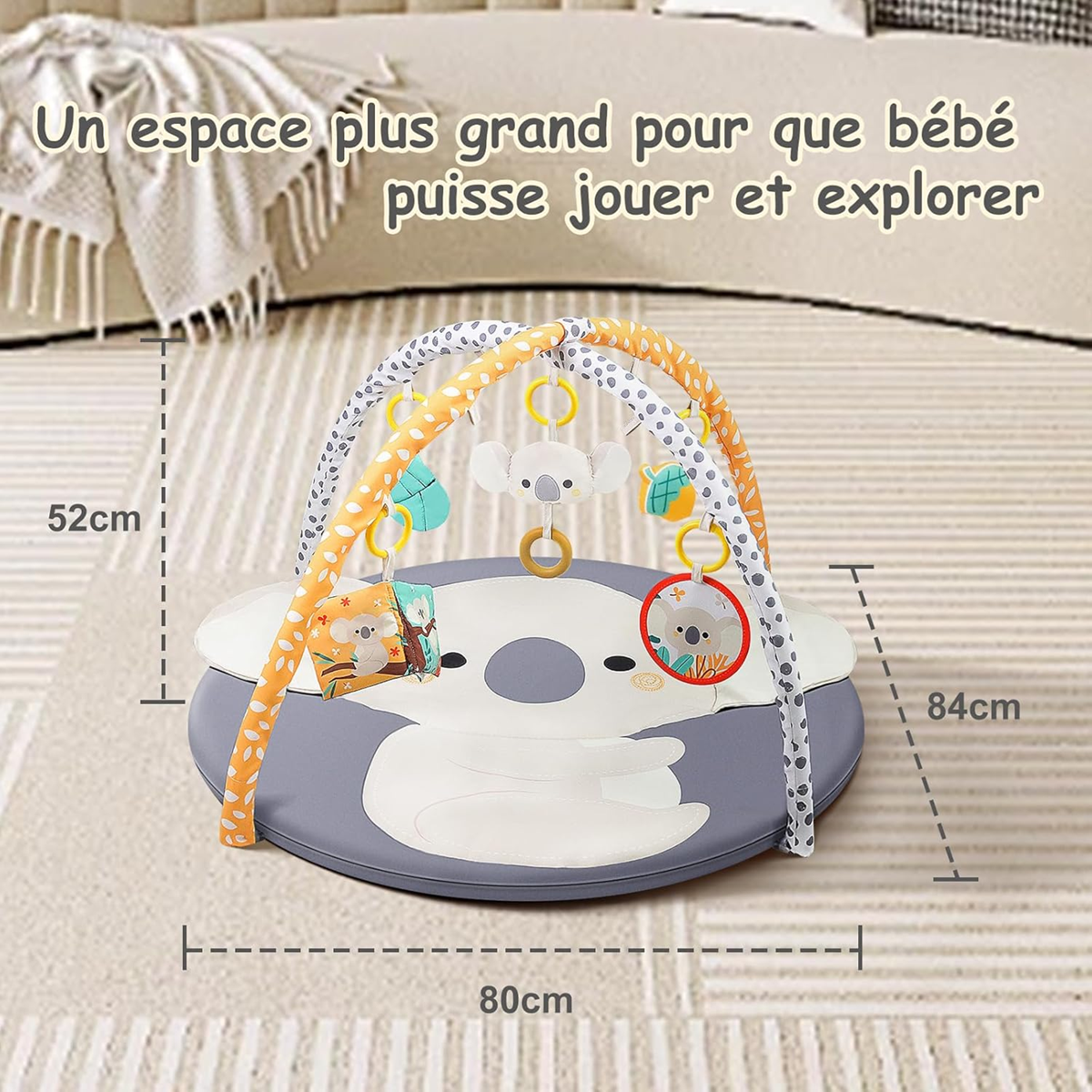 SUIHUOOO educational play mat with toys