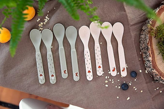 LASSIG set de lingurițe pentru bebeluși 6m+ x4 Little Forest Fox