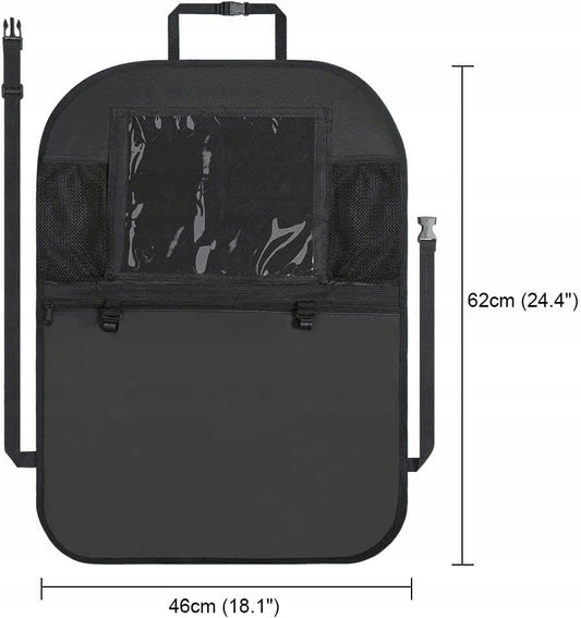 Organizator auto URAQT pentru scaun, protecție 46x62 cm, set 2 bucăți