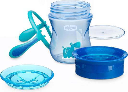 CHICCO Perfect Cup εκπαιδευτικό ποτηράκι 360 μοιρών 200 ml 12 m+