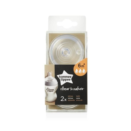 TOMMEE TIPPEE chupetes 6m+ x2 flujo rápido