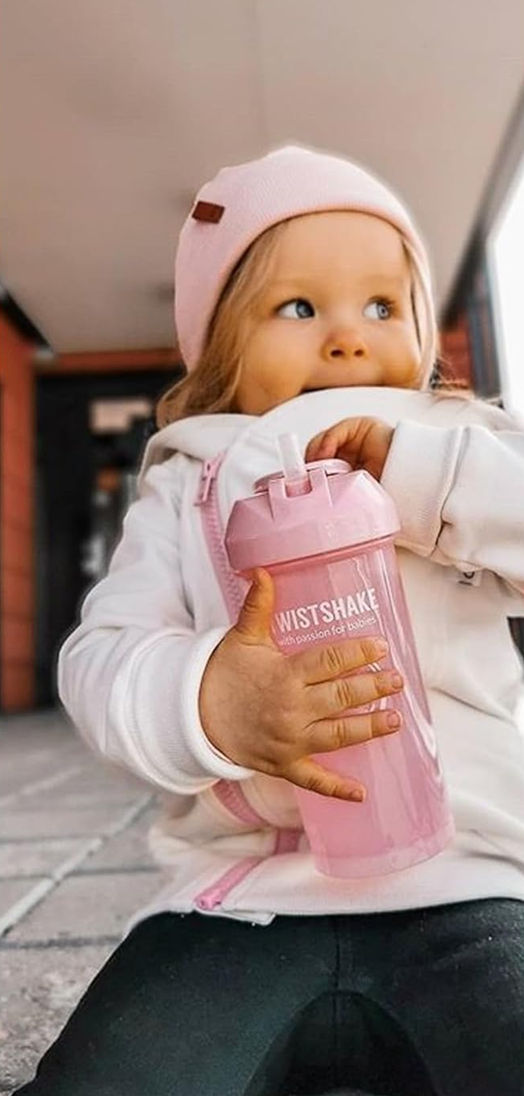 TWISTSHAKE Straw Cup anti-lekbeker met rietje 360 ml 6 m+