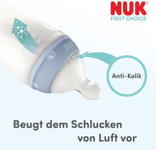 Tetine NUK First Choice pentru biberon, de la 6 luni, Flow Control, 2 buc.
