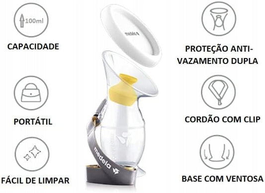 Colector din silicon MEDELA pentru colectarea laptelui matern