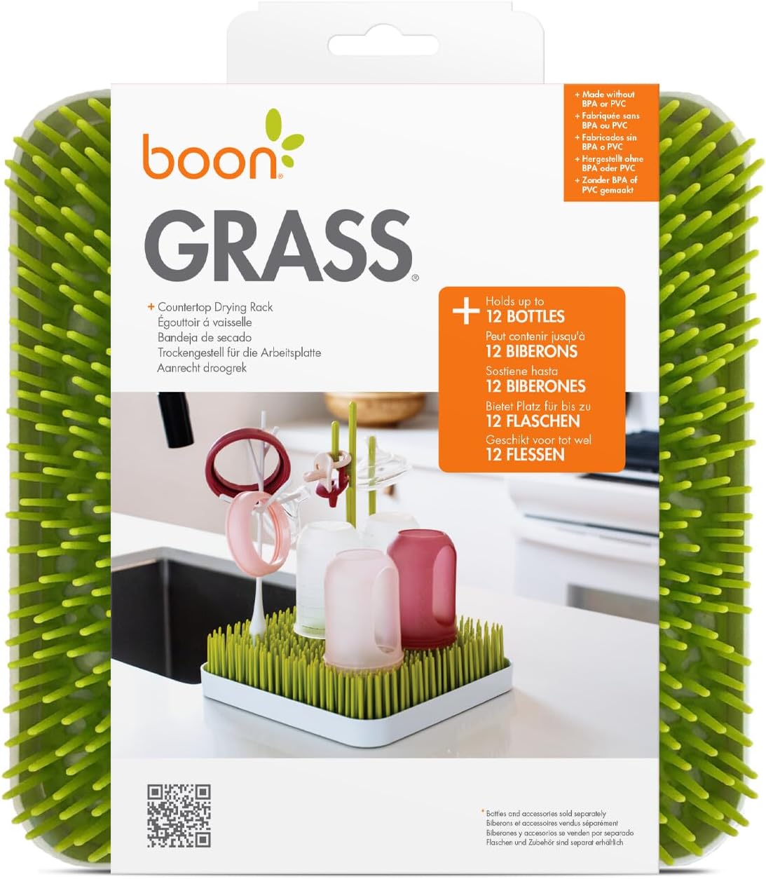 BOON GRASS bottle and accessories drying rack