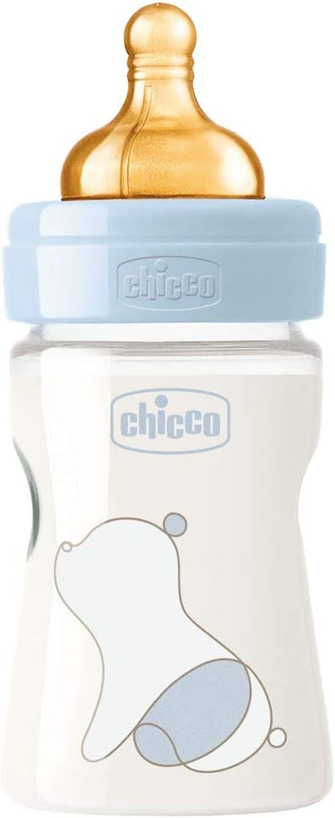 CHICCO Original Touch biberon 150 ml tetină din latex flux lent 0+