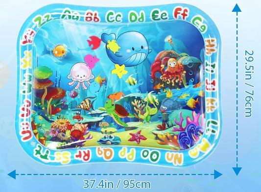 GARNHLOB covoraș de apă pentru joacă pe burtică 75 x 95 cm CREATURI MARINE – imaginea produsului 2
