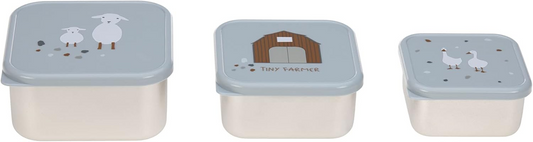 LASSIG Snackbox stalen DOOSJES VOOR SNACKS x3