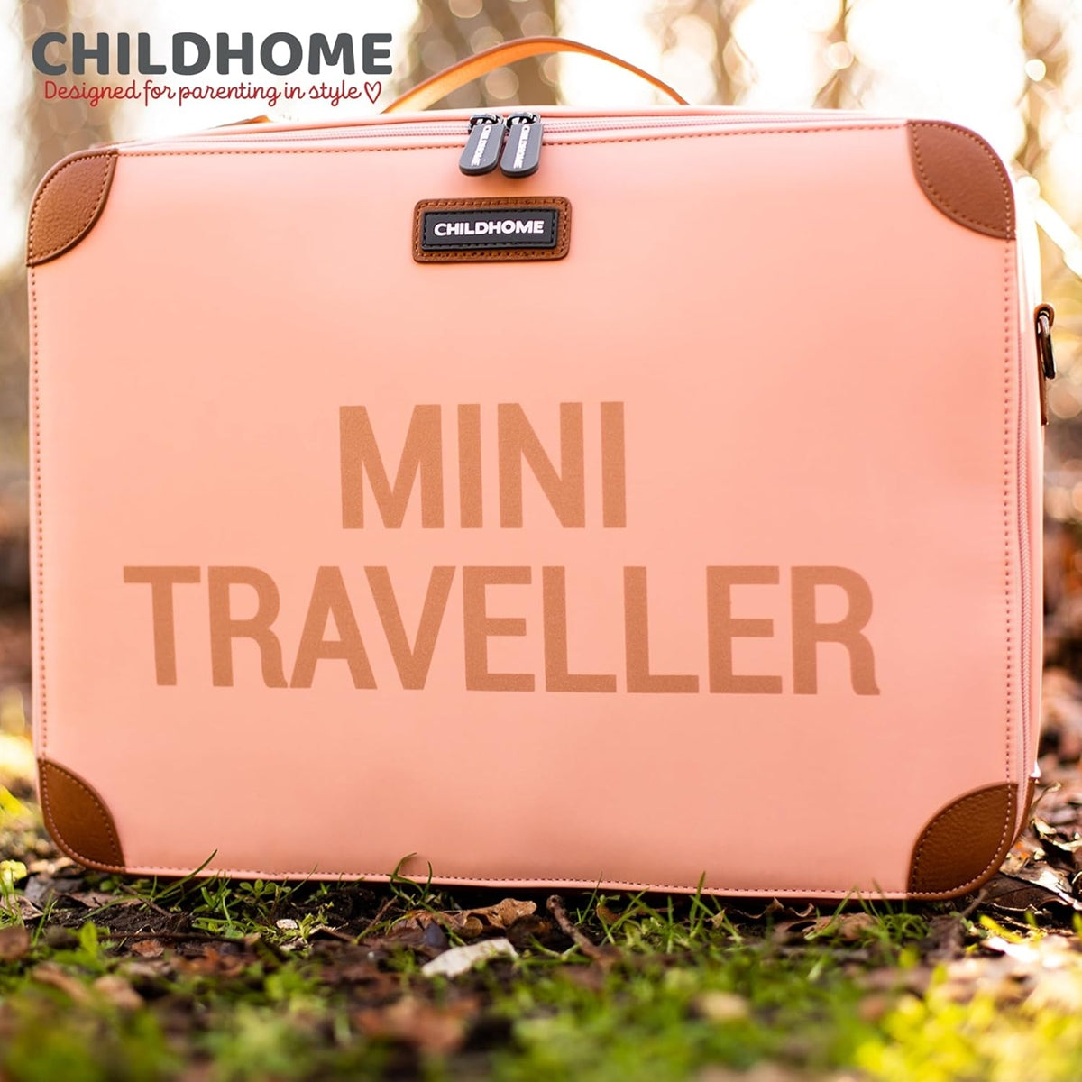 CHILDHOME Mini Travellersuitcase for childrencolour pinkwidth 30 cm, length 40 cm, thickness 15 cmmaximum load