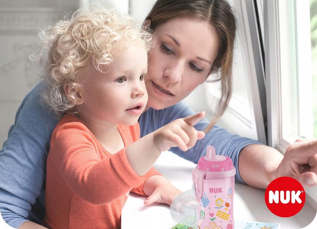 NUK Kiddy Cup STICLĂ cu clips 300 ml