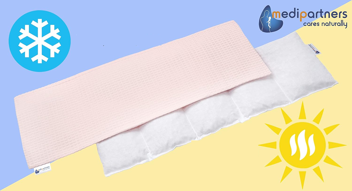 MEDI PARTNERS bavlnený termofor s čerešňovými kôstkami 20 x 60 cm na teplé aj studené použitie