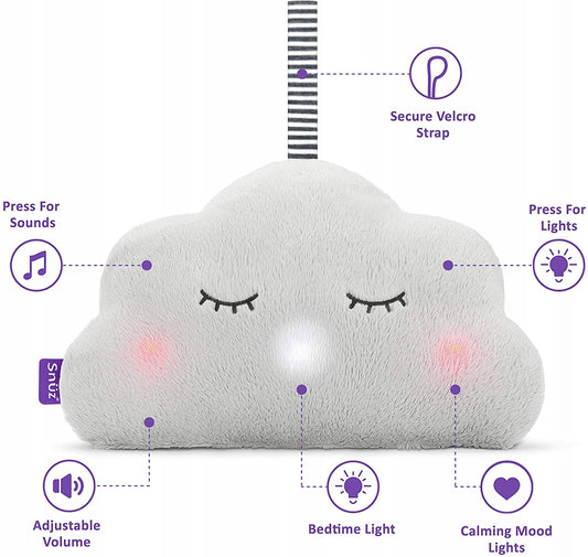 SnuzCloud cloud cuddly toy with music box