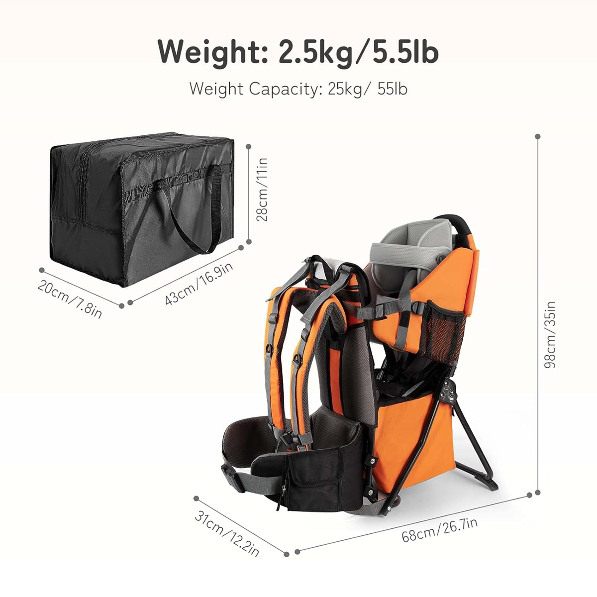 BESREY KRAXE marsupiu turistic 6-36 luni
