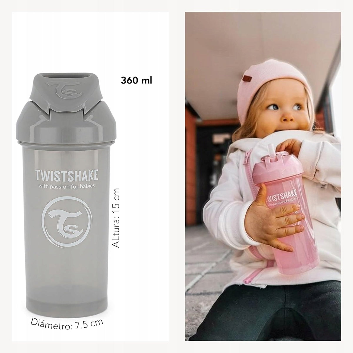 TWISTSHAKE a mouthpiece and 2 cup sippers for the STRAW CUP
