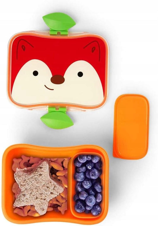 SKIP HOP Zoo Lunch Kit - Fuchs Brotdose + Snackbox 700 ml