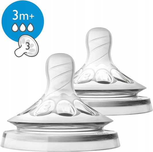 PHILIPS AVENT Natural Sauger 3m+ x2