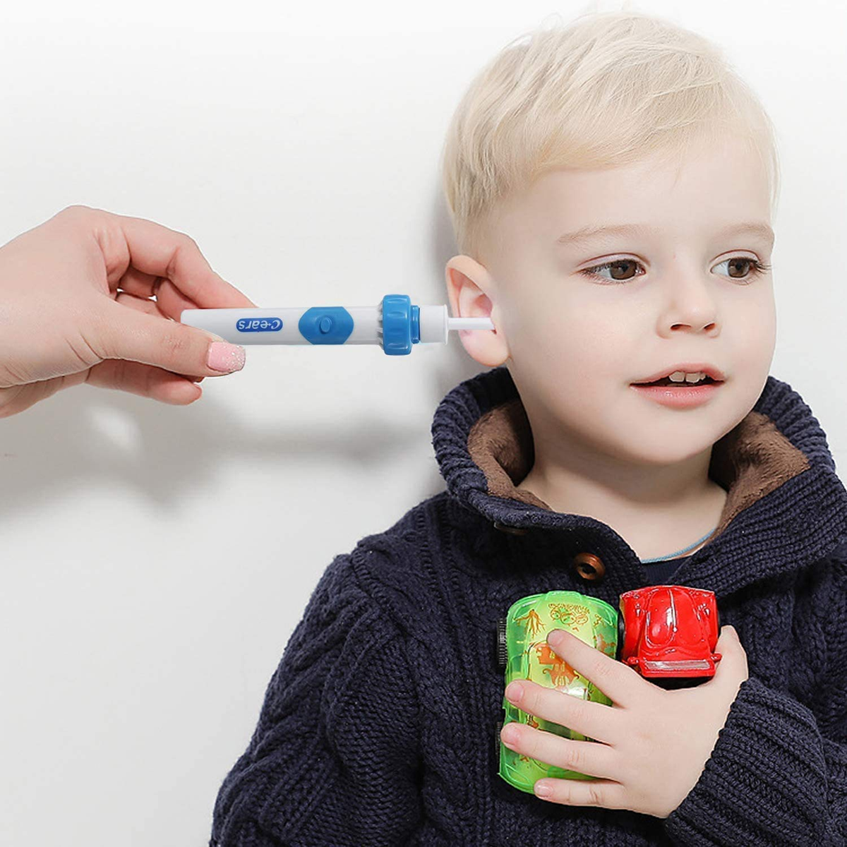 C-EARS elektromos fültisztító készülék + tok és kefe
