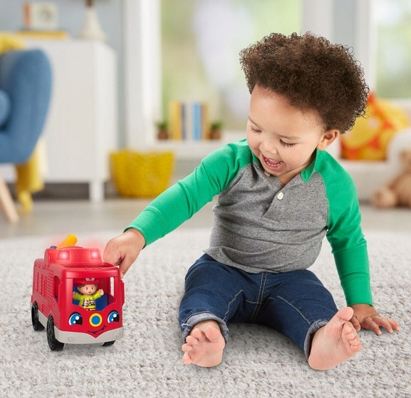 FISHER-PRICE GXR77 πυροσβεστικό όχημα + 1 φιγούρα ΓΕΡΜΑΝΙΚΗ ΓΛΩΣΣΑ