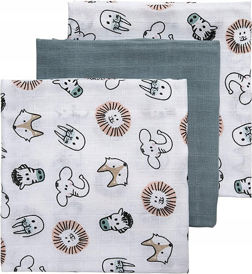MEYCO BABY mussole per neonati 70x70 cm x3