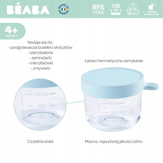 Barattolo di vetro BEABA 150 ml