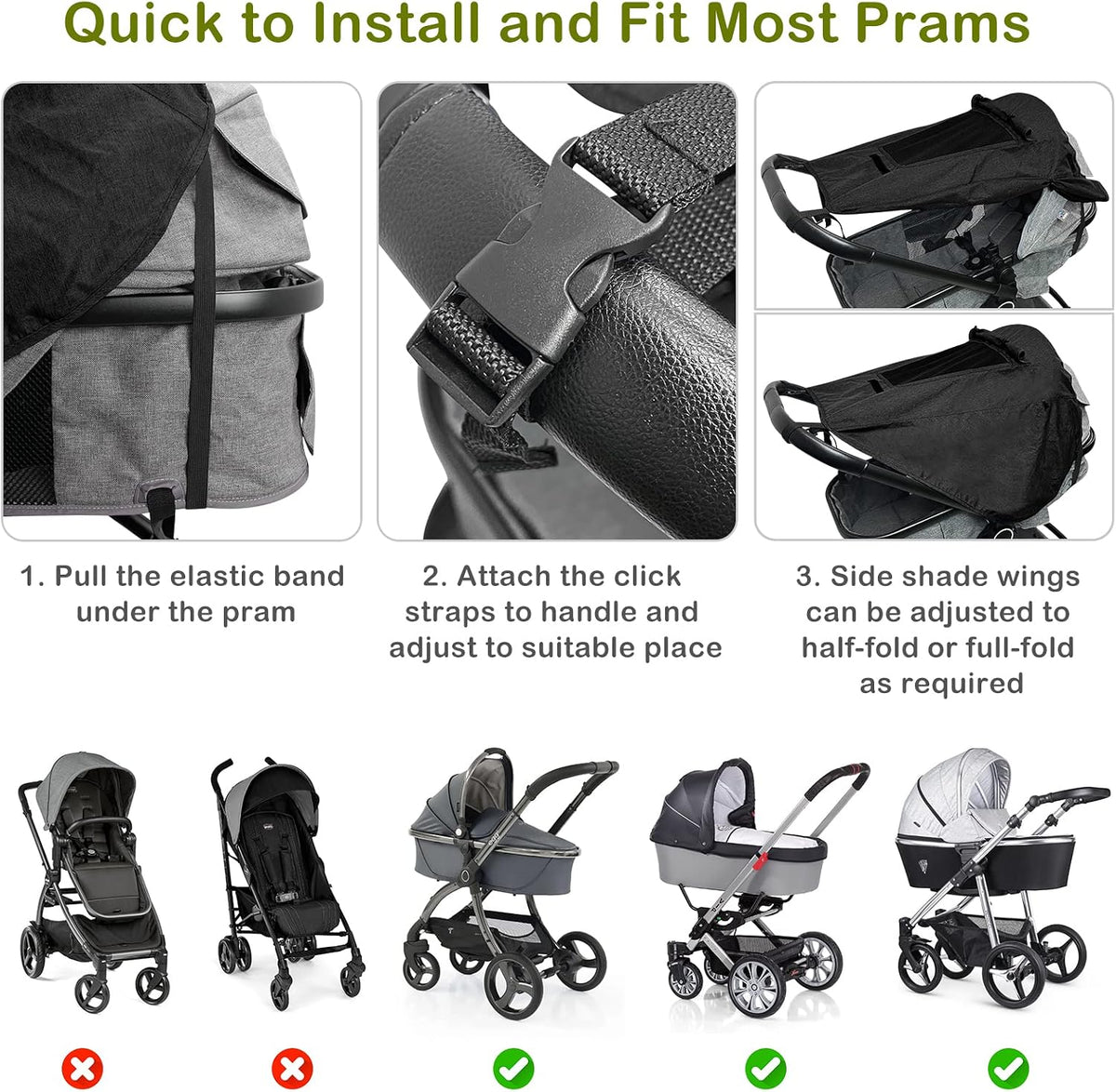 SELENE parasolar universal pentru cărucior UV 50+