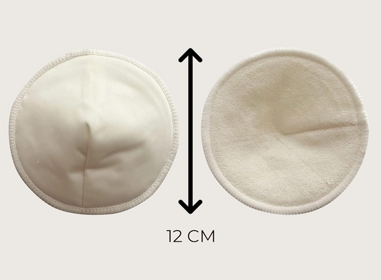 MOM'S PADS tampoane de alăptare din bambus x14 + săculeț pentru spălare, portfard