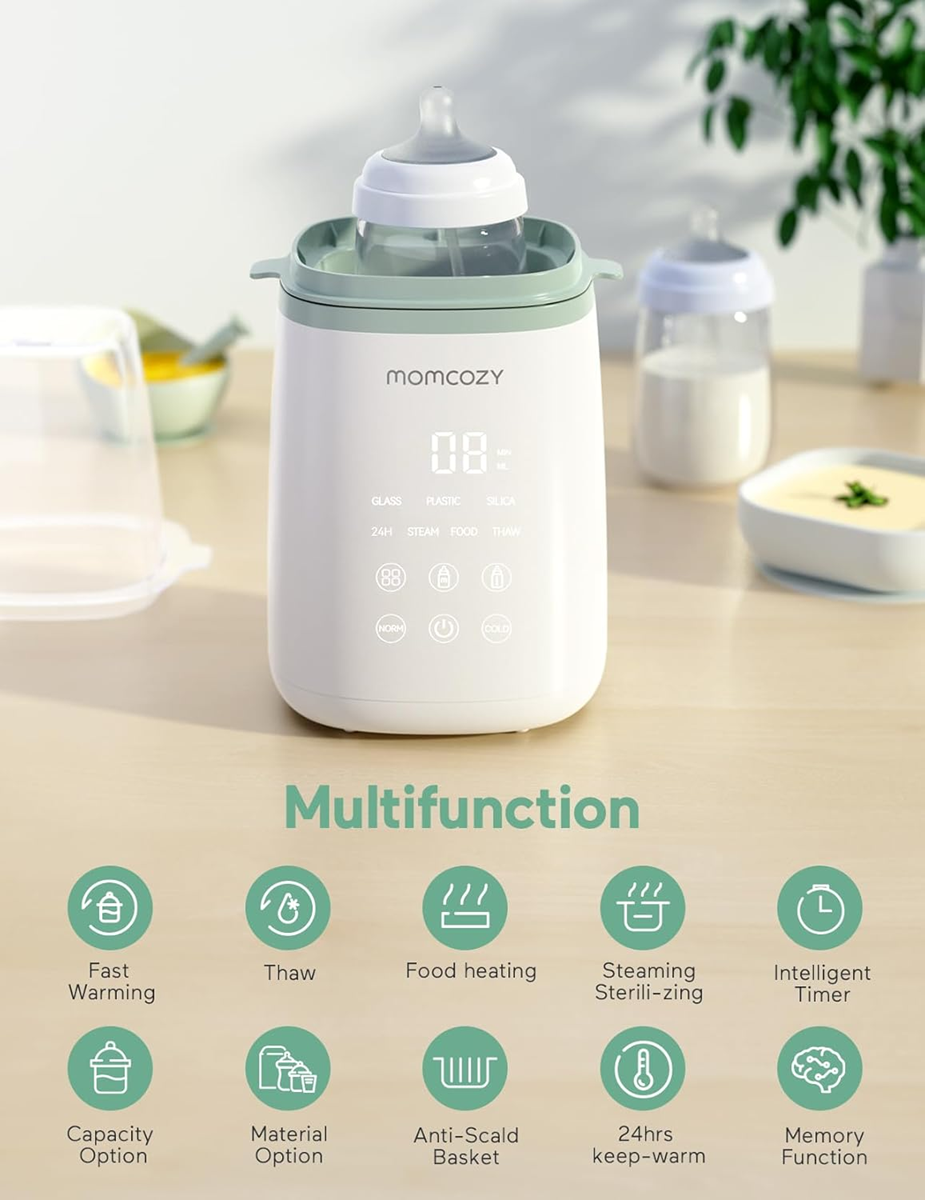 MOMCOZY 4 az 1-ben cumisüveg- és üveges melegítő