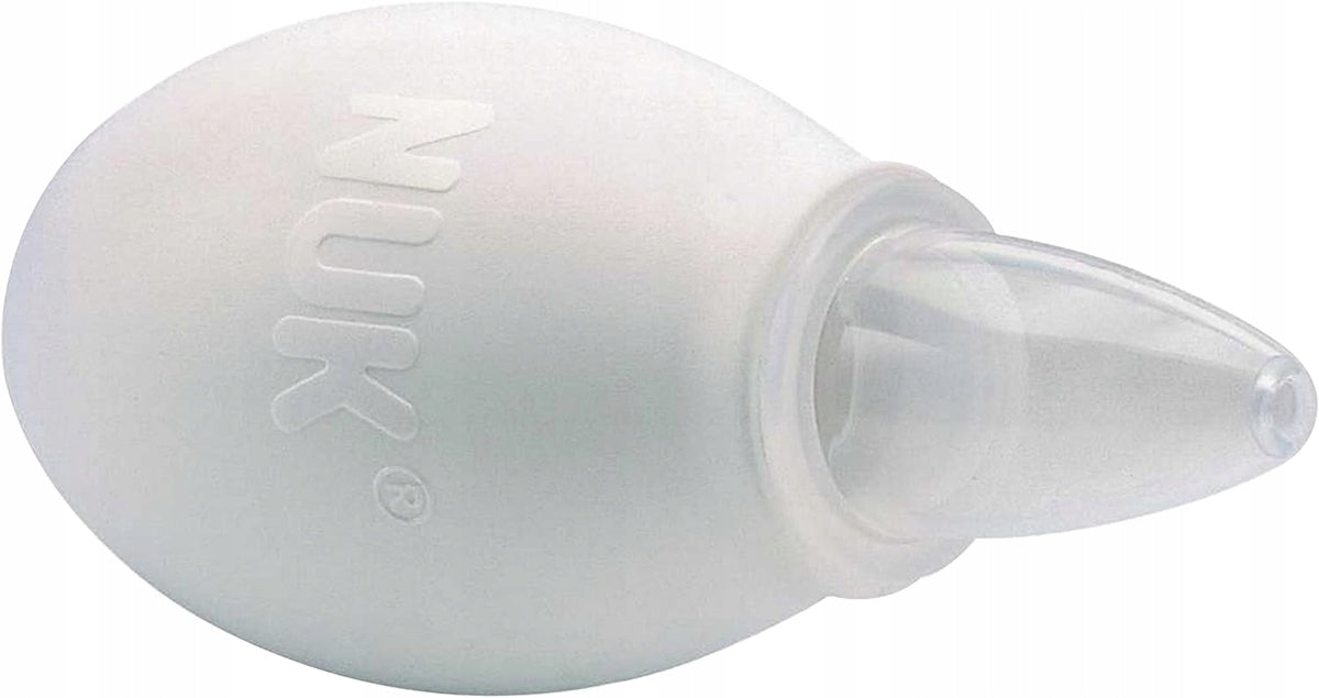 Aspirator nazal NUK cu pompă de 9 cm + 2 capete