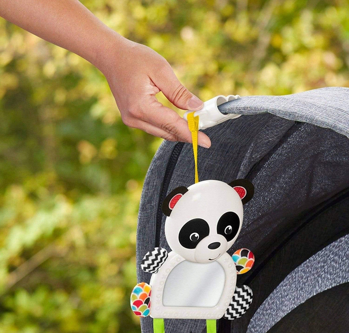 FISHER-PRICE FGH91 zawieszka z grzechotką do wózka, fotelika 37 cm PANDA