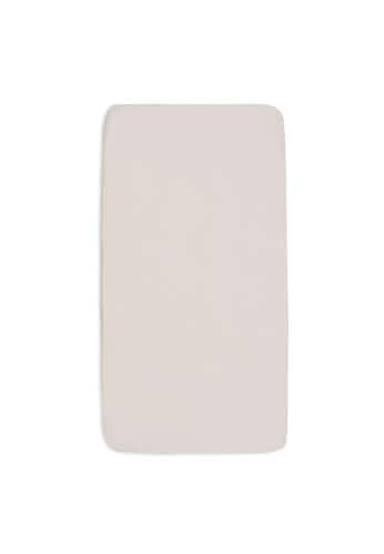 Jollein Jersey prześcieradło z gumką 70/75x140/150 cm, beżowe prześcieradło dziecięce z jerseyu do codziennego użytkowania