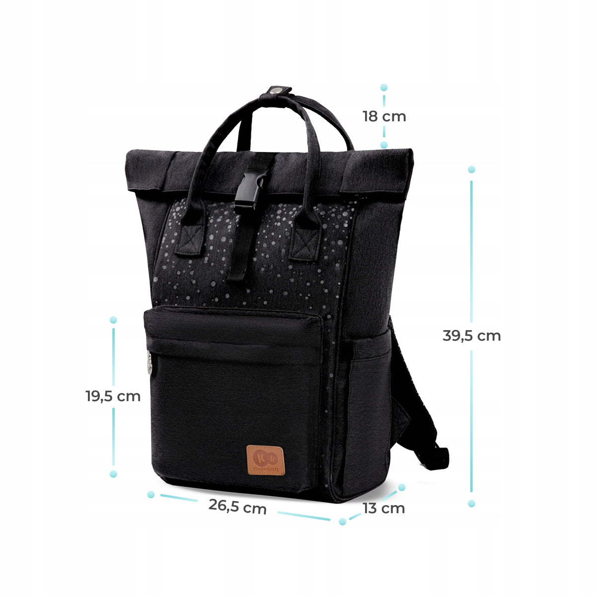 KINDERKRAFT MOONPACK CONFETTI rucsac pentru scutece și accesorii