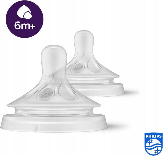 PHILIPS AVENT Natural RESPONSE tettarelle 6m+ x2