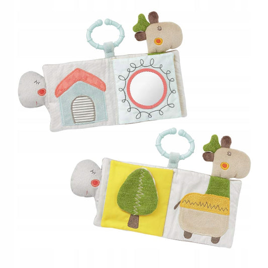 FEHN Loopy&Lotta libro sensoriale con gancio 13 x 17 cm