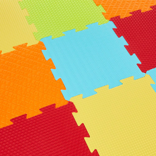LUDI covoraș puzzle pliabil SENZORIAL 90x90