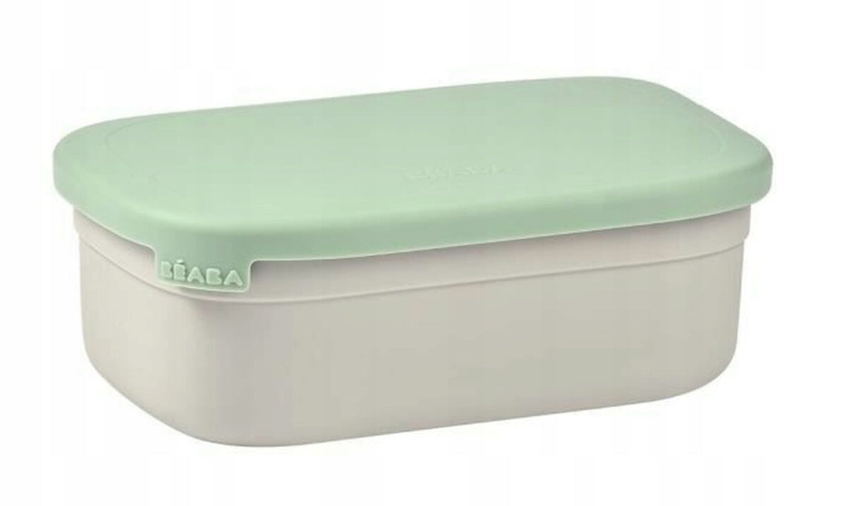 BEABA cutie pentru gustări lunchbox din OȚEL inoxidabil, 760 ml, cu compartimente