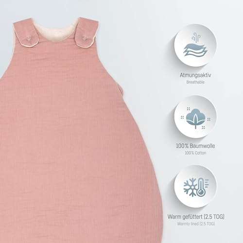 Julius Zöllner sac de dormit de iarnă din muselină 2,5TOG 62/68cm