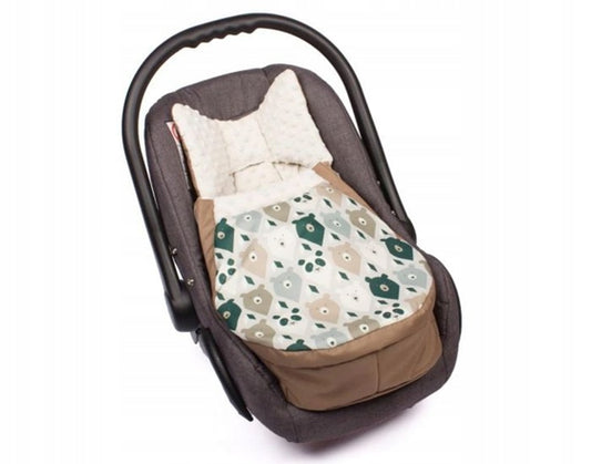 SEVIRA KIDS Einschlafsack für Autositz Kinderwagen MINKY + wasserdicht