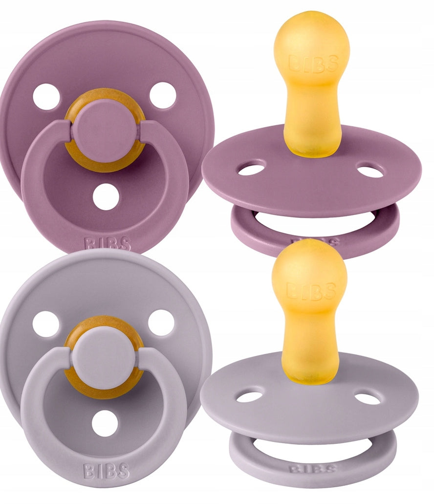 BIBS COLOUR nyugtató cumik 2db-os csomag, kaucsuk, 6 hónapos kortól
