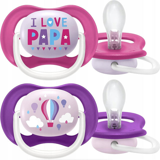PHILIPS AVENT Ultra Air HAPPY sucettes x 2 6-18mois