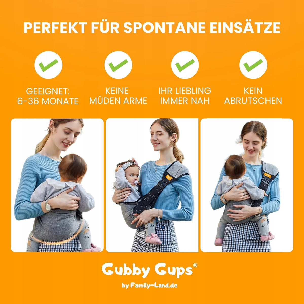 GUBBY GUPS draagdoek tot 15kg