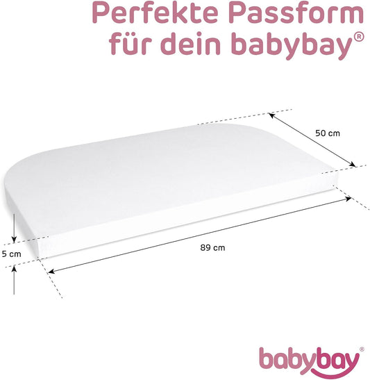BABYBAY cearșaf cu elastic din jersey DELUXE 89x50 cm