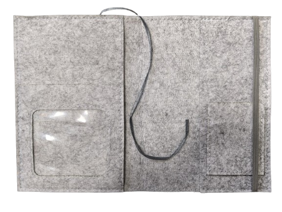 LUXDAG filcowe etui na kartę ciąży BOCIAN 14 x 19,5 cm