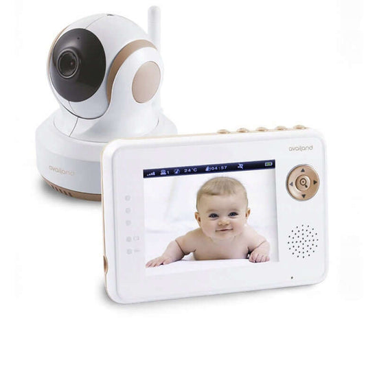 AVAILAND FollowBaby zdalnie sterowana cyfrowa niania elektroniczna 3,5" biała kamera z monitorem LCD i trybem nocnym