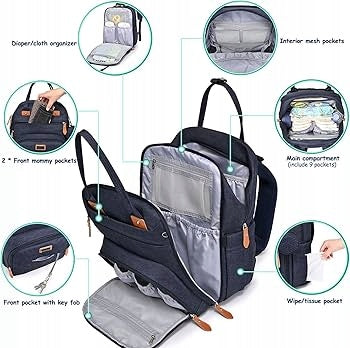 WELAVILA rucsac pentru cărucior cu accesorii
