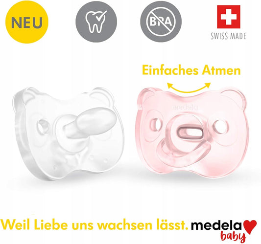 MEDELA uklidňující dudlík x 2 silikon 0-6 měsíců