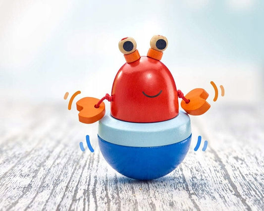 SELECTA Jucărie din lemn care nu se răstoarnă KRAB 10 cm