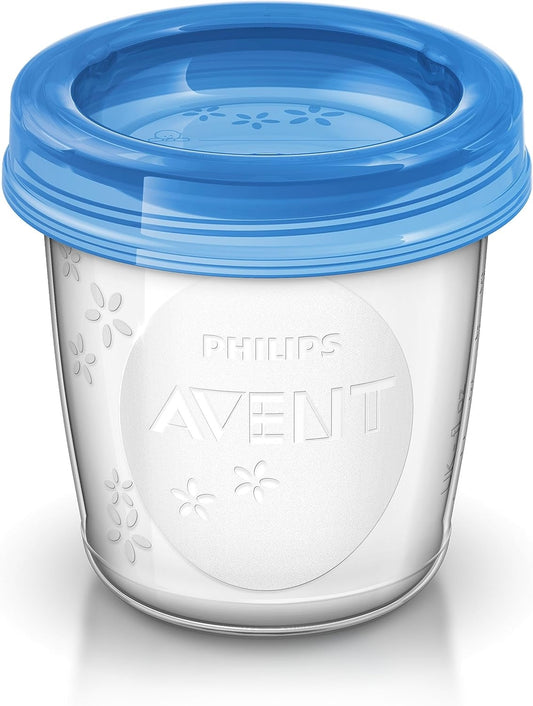 PHILIPS AVENT SCF618/10 zestaw kubeczków po przechowywania żywności x 10 + dwa daptery